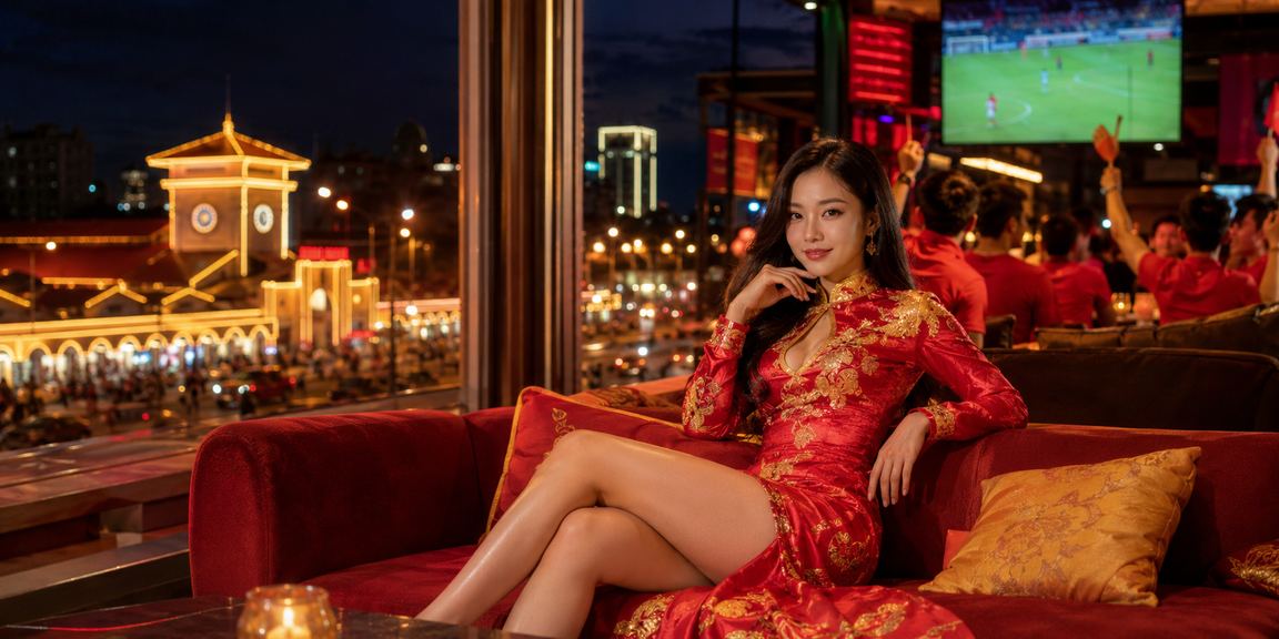 Không khí lễ hội và cá cược casino sôi động tại TP.HCM với ánh đèn neon rực rỡ
