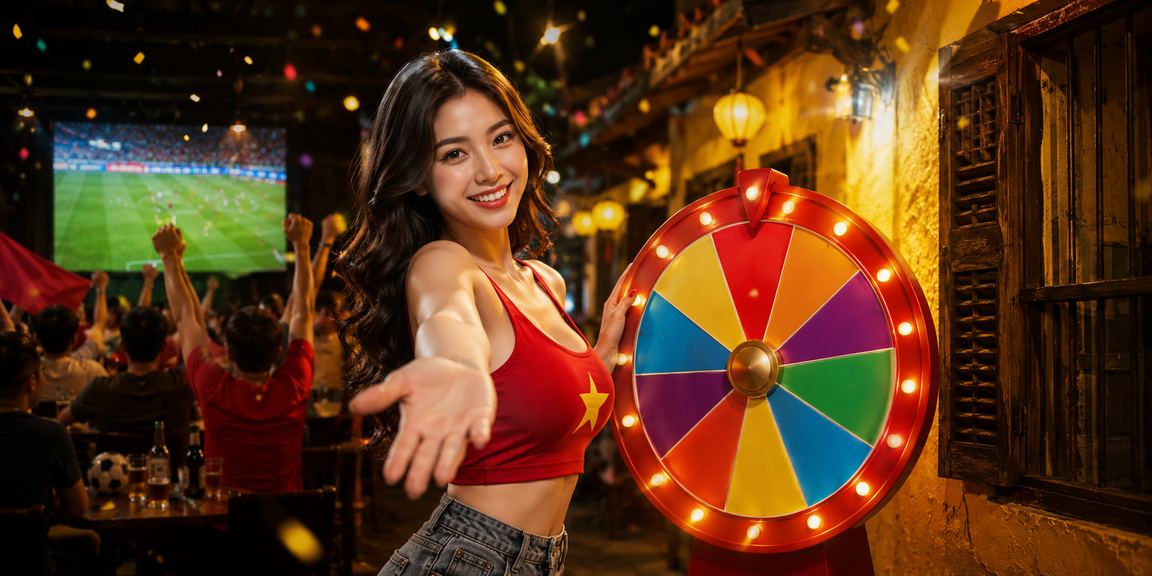 Người dùng tại Hội An tham gia quay thưởng may mắn trực tuyến qua điện thoại